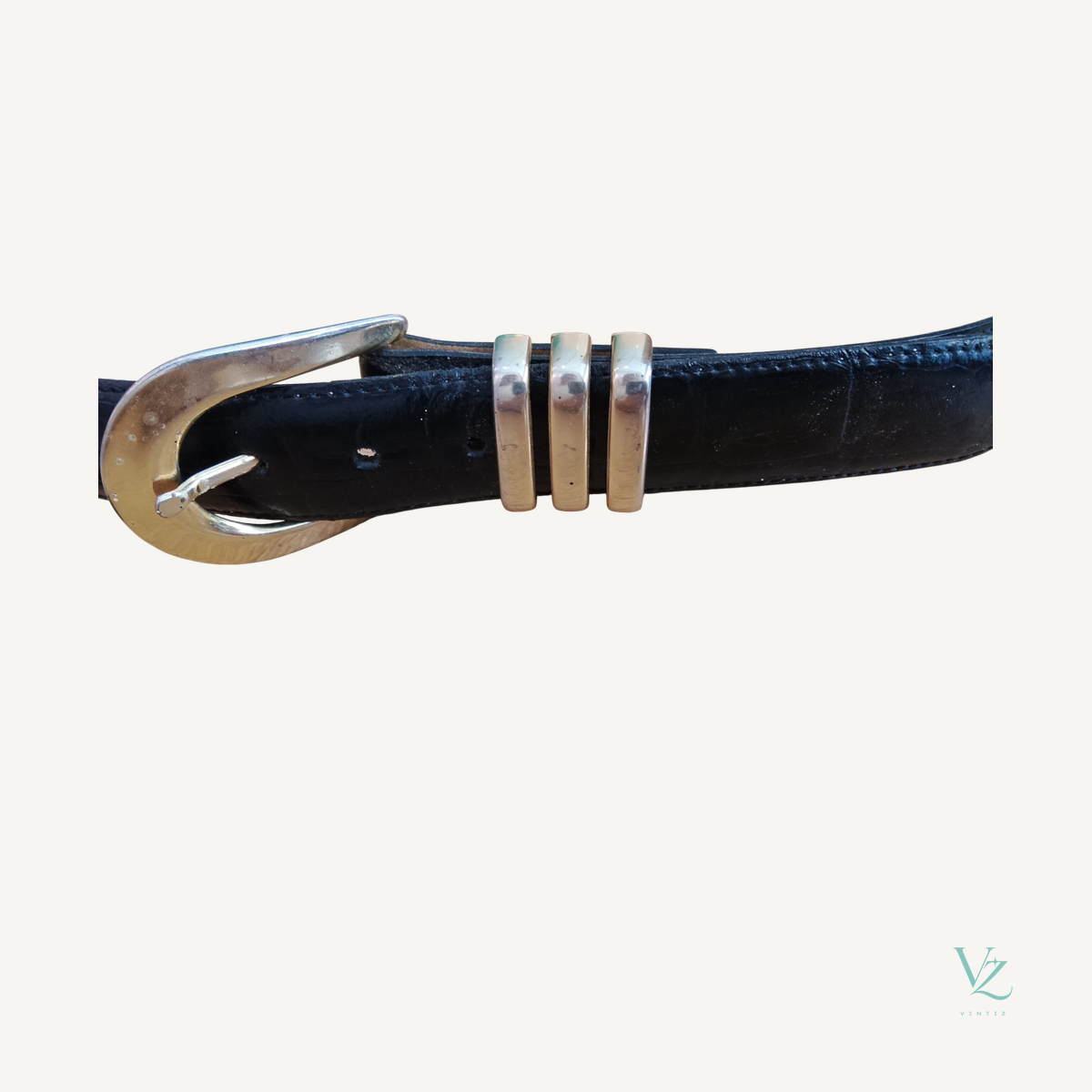 Inconnu — Ceinture noire cuir