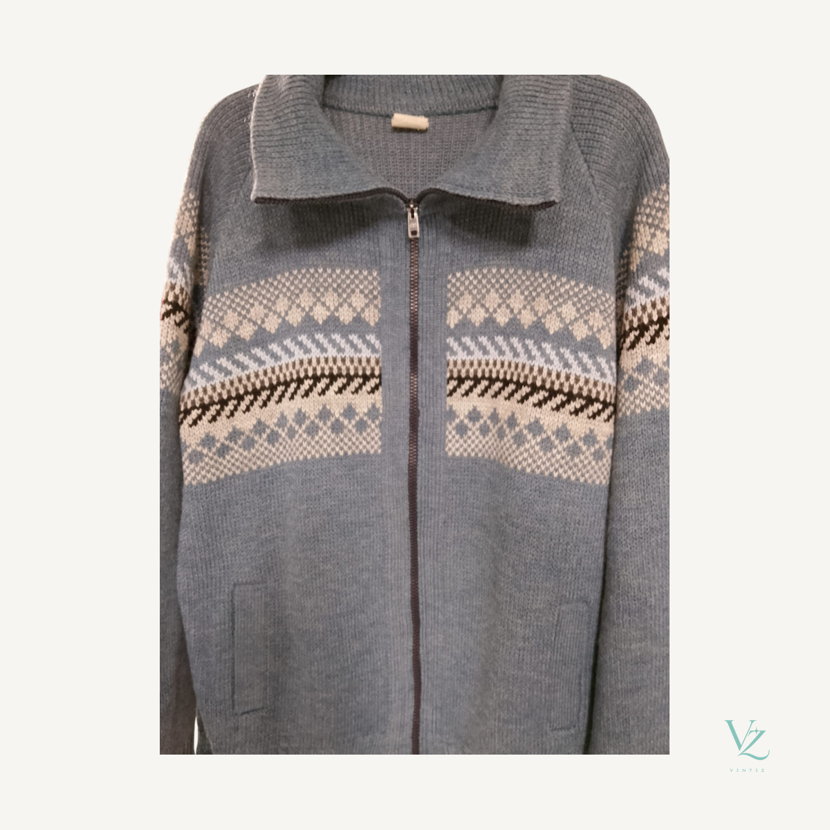 null — Gilet zippé en maille