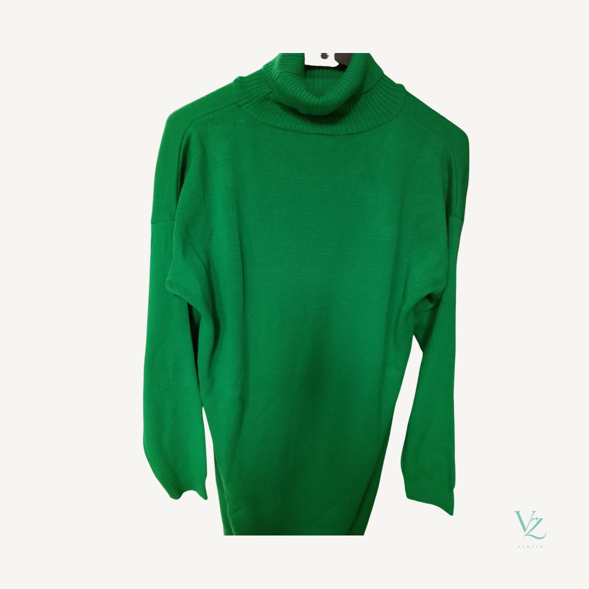 null — Pull long col roulé (robe pull)