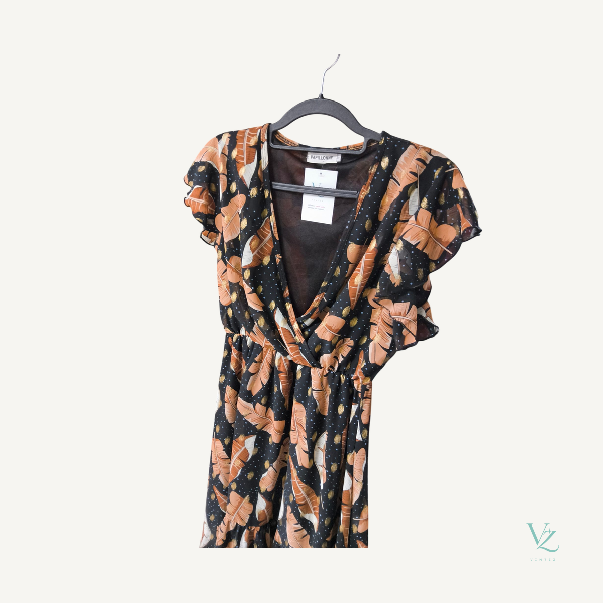 null — Robe papillonne