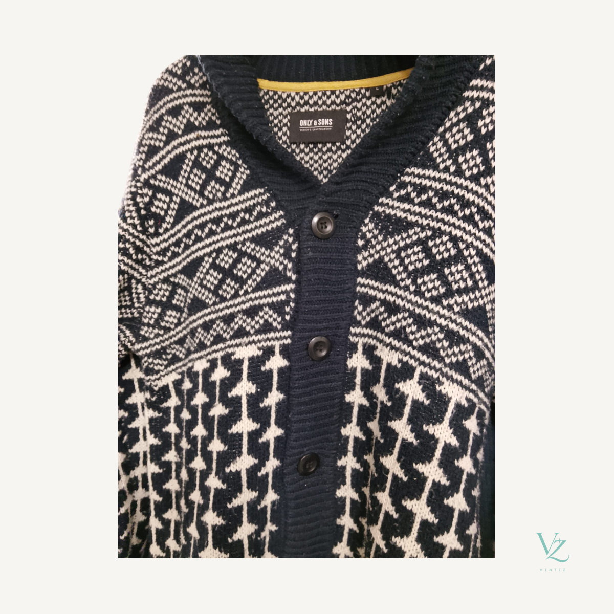 Only & Sons — Gilet col châle en maille Only & Sons
