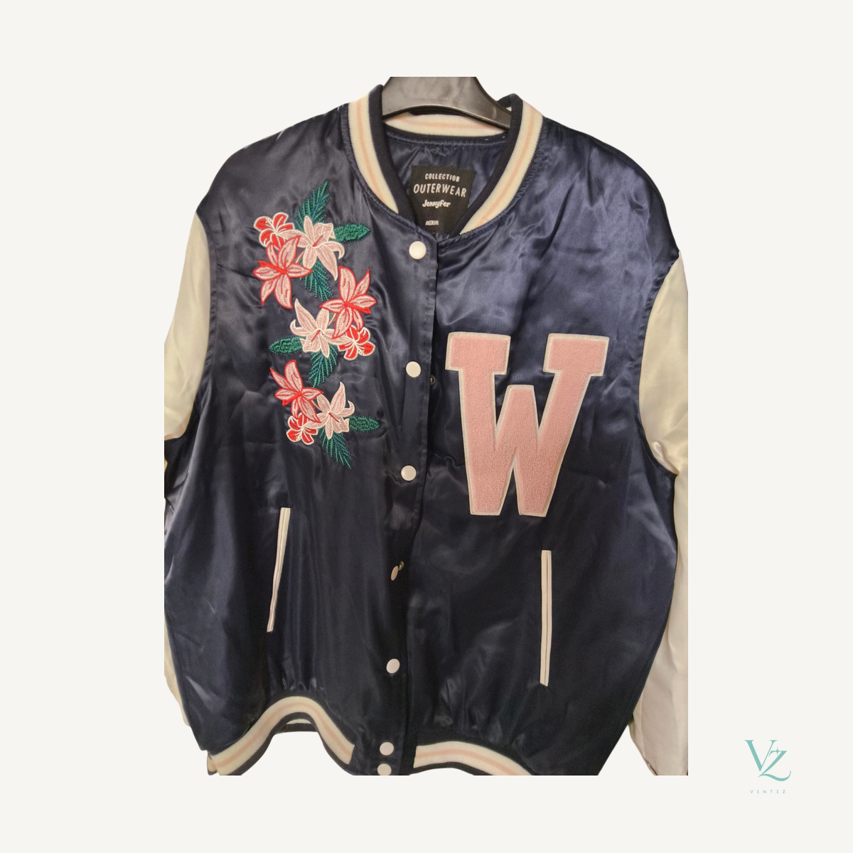 Jennyfer — Veste teddy (bomber universitaire) Jennyfer