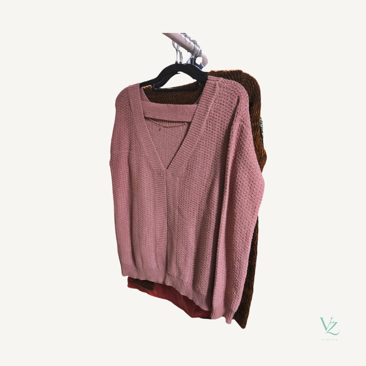 Sans marque — Pull rose
