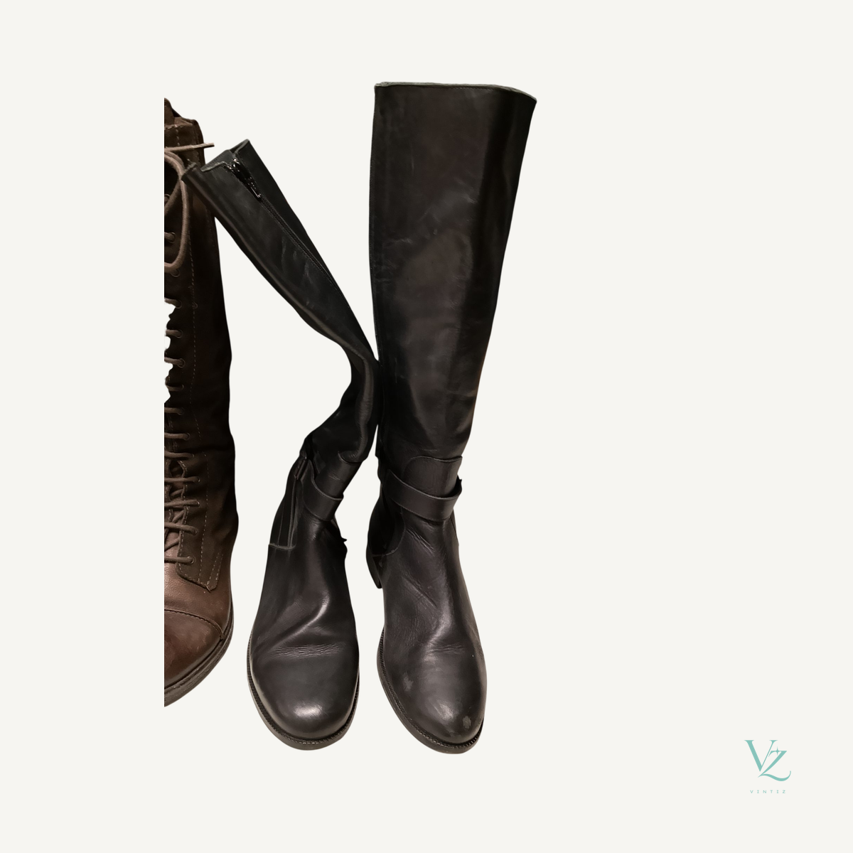 Sans Marque — bottes hautes cavalières