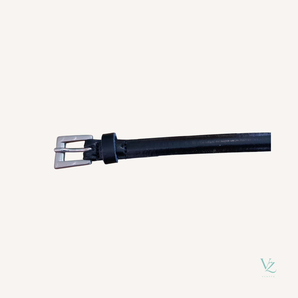 Inconnu — Ceinture fine cuir