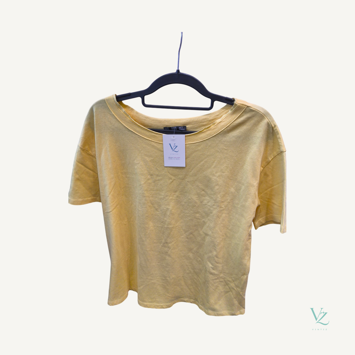 Zara — Tee shirt jaune